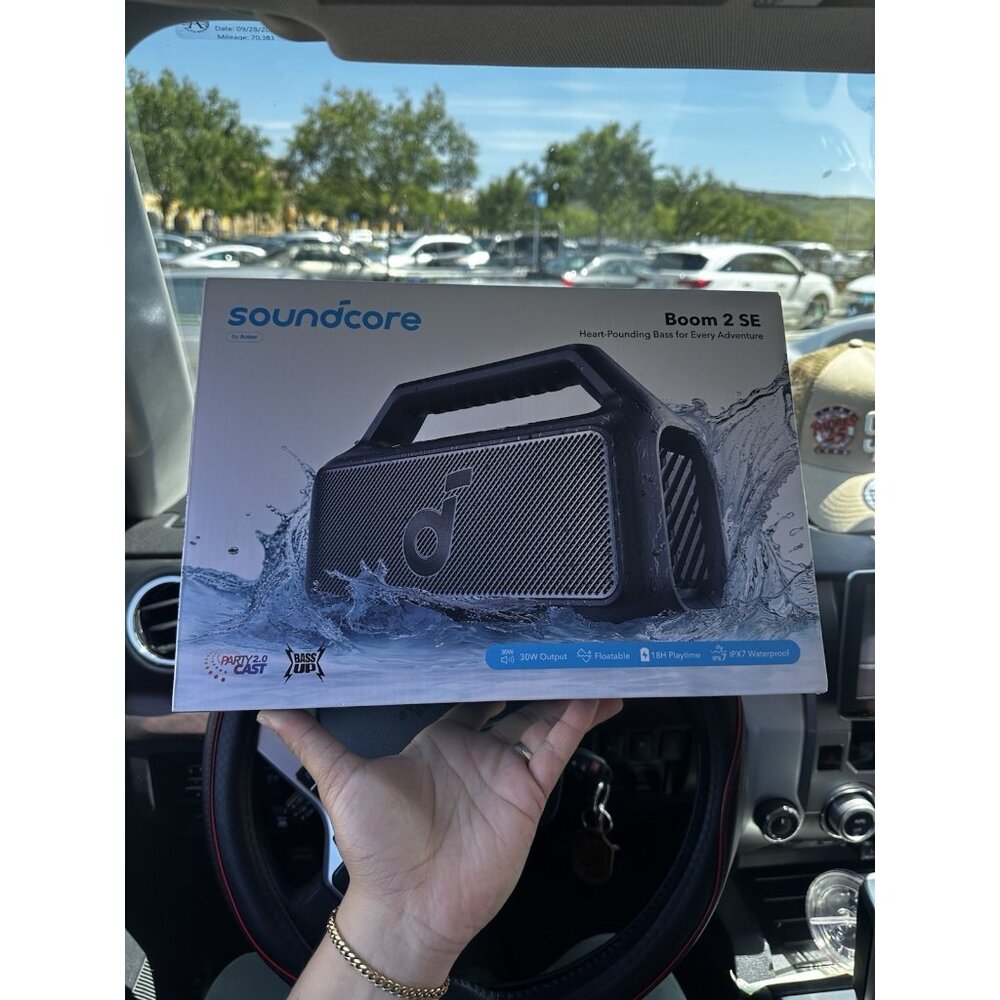 Soundcore Boom 2 SE Outdoor Speaker, 30W BassUp, 80W, 18H Playtime.